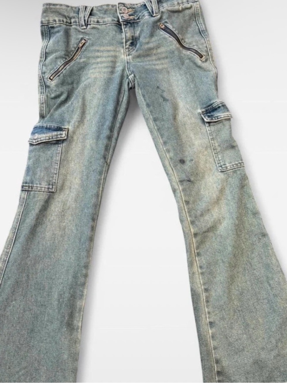 Women’s Cargo Flared Jeans